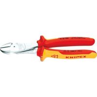 KNIPEX 74 06 200 - Diagonal-cutting pliers - Chromium-vanadium steel - Plastic - Red/Orange - 20 cm - 308 g