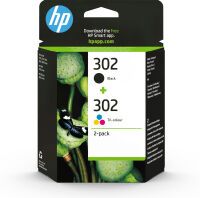 HP 302 - Original - Pigment-based ink - Black - Cyan - Magenta - Yellow - HP - Multi pack - HP DeskJet 1110 - 2130 - 2132 - 2134 - 3630 - 3634 / HP ENVY 4520 - 4522 - 4524 - 4527 / HP OfficeJet...