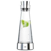 EMSA 370958 - Carafe - 1 L - Stainless steel,Transparent - Glass,Stainless steel - 12 cm - 355 mm