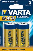 Varta Longlife Extra D - Single-use battery - Alkaline - 1.5 V - 2 pc(s) - Blue,Yellow - D