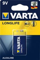 Varta Longlife Extra 9V Bloc - Single-use battery - Alkaline - 9 V - 1 pc(s) - Blue,Yellow - 9V