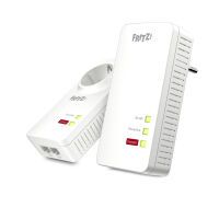 AVM FRITZ!Powerline 1260E WLAN Set - 1200 Mbit/s - IEEE 802.11a - IEEE 802.11b - IEEE 802.11g - IEEE 802.11h - IEEE 802.11i - Type F - Gigabit Ethernet - 10,100,1000 Mbit/s - 10BASE-T - 100BASE-T - 1000BASE-T