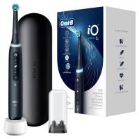 Oral-B iO 5 iO5 Elektrische Zahnbürste/Electric Toothbrush, Magnet-Technologie, 5 Putzmodi für Zahnpflege, LED-Anzeige & Reiseetui, Designed by Braun, matt black