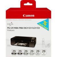 Canon PGI-29 MBK/PBK/DGY/GY/LGY/CO - Original - Dye-based ink / Pigment-based ink - Black - Dark Grey - Grey - Light grey - Matte black - Photo black - Canon - Multi pack - PIXMA PRO-1