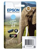 Epson Elephant Singlepack Light Cyan 24 Claria Photo HD Ink - Standard Yield - Pigment-based ink - 5.1 ml - 360 pages - 1 pc(s)