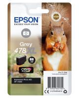 Epson Squirrel Singlepack Grey 478XL Claria Photo HD Ink - High (XL) Yield - Dye-based ink - 11.2 ml - 200 pages - 1 pc(s)