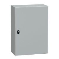 APC NSYS3D7525P - Wall mounted rack - Grey - Galvanized steel,Steel - IP66 - IEC 62208 - 500 mm