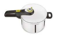 TEFAL P25307 - 6 L - Ceramic - Gas - Halogen - Induction - Sealed plate - Black - Stainless steel - 22 cm - Stainless steel - 450 mm