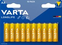 Varta BV-LL 10 AA - Single-use battery - AA - Alkaline - 1.5 V - 10 pc(s) - Blue - Yellow