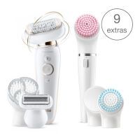 Braun Silk-épil 9 Flex 9100 BS - Gold - White - 40 tweezers - MicroGrip - Built-in battery