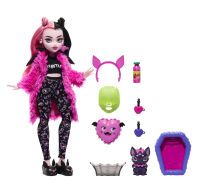 Mattel Monster High Puppe und Pyjamapartyzubehör, Draculaura, Schaurig schöne Pyjamaparty