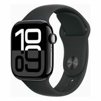 Apple Watch 10 42mm GPS Alu Sport S/M diamantschwarz/schwarz Smartwatches ohne SIM