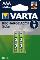 Varta Recharge accu Solar AAA 550mAh Blister 2 - Rechargable Battery - Micro (AAA)