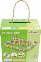 VEDES Großhandel GmbH - Ware SpielMaus Holz Farbenfrohes Domino-Spiel, 100 Teile