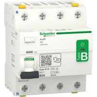 Schneider Electric FI IID 4P 40A 30mA TYP B-SI (A9Z61440)