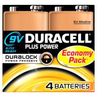 Duracell 9 VOLT BLOCK   PLUS (MN 1604/4STK LR61 9V)