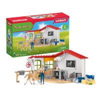 schleich® Farm World 42502 Tierarzt-Praxis mit Haustieren