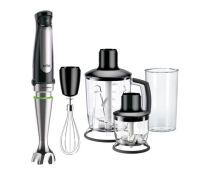 Braun MultiQuick 7 MQ 7045X - 1.25 L - Stepless - Buttons - 0.35 L - Immersion blender - Black,Stainless steel