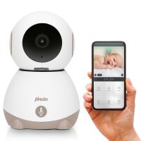 Alecto Wi-Fi-Babyphone mit Kamera Weiß/Taupe