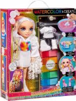 MGA Entertainment Rainbow High WaterColor & Create NEW Theme Dolls- purple eyes