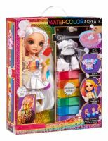 MGA Entertainment Rainbow High WaterColor & Create NEW Theme Dolls- brown eyes