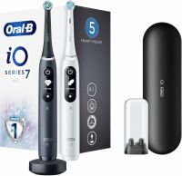 Braun Oral-B iO7 DuoPack Schwarz + Weiß Elektrische Zahnbürste	