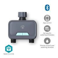 Nedis SmartLife Intelligente Wassersteuerung / Bluetooth® / Batteriebetrieben / IP54 / Max. Wasserdruck: 8 Bar / Android™ / IOS