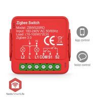 Nedis SmartLife Power Switch / Zigbee 3.0 / 2x100 W / Terminal Anschluß / App erhältlich für: Android™ / IOS