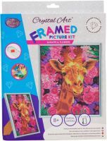 Craft Buddy Ltd. Crystal Art Gerahmtes Bild Giraffe 30x30 cm