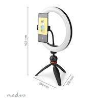 Nedis RINGLICHT M.USB STATIV  20CM (RLSTND100BK       SW)