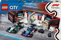 LEGO® City 60444 F1 Garage mit Mercedes-AMG & Alpine Rennautos