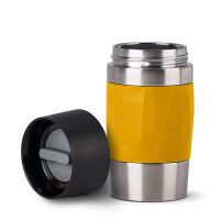 EMSA Isolierbecher TRAVEL MUG COMPACT 0.3 Liter gelb 100% dicht doppelwandige