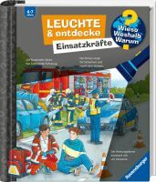 Ravensburger Wieso? Weshalb? Warum? Leuchte und entdecke: Einsatzkräfte (Taschenlampen-Buch mit Foli