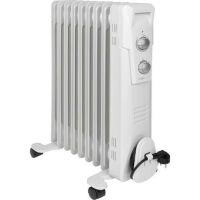 Clatronic RA 3736 - Oil electric space heater - Oil - Indoor - Floor - White - Operation