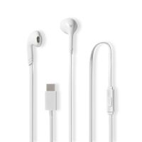 Nedis Kopfhörer mit Kabel / USB-C™ / Kabellänge: 1.20 m / Eingebautes Mikro / Lautstärke-Regler / Weiss