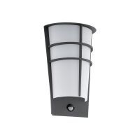 Eglo Leuchten EGLO BREGANZO 1 - Outdoor wall lighting - Anthracite - Plastic - IP44 - I - White