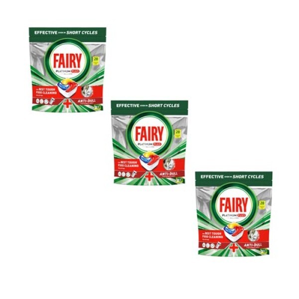  Fairy Platinum Plus Spülmaschinentabletten, Geschirrspüler,  glänzend, 84 Kapseln für Spülmaschine, Zitrone, Geschirr wie neu,  Anti-Matt-Technologie mit Glanzwirkung : Everything Else
