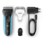 Braun 3040s - Foil shaver - Blue - Battery - Nickel-Metal Hydride (NiMH) - 45 h - 1 h