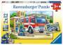 Ravensburger 7574 Puzzle Polizei und Feuerwehr 2 X 12 Teile