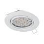 Eglo Leuchten LED-Deckeneinbaustrahler GU10 5W 400lm rund weiss