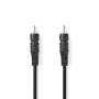 Nedis Digital-Audio-Kabel / RCA / RCA / Vernickelt / 1.00 m / Rund / PVC / Schwarz / Umschlag