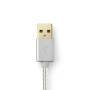 Nedis USB-Kabel| USB 2.0| USB-A Stecker| USB-Typ-C| 480 Mbps| 10 W| - Cable - Audio/Multimedia