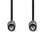 Nedis Stereo-Audiokabel| 3.5 mm Stecker| 3.5| Vernickelt| 0.50 m| rund| - Audio/Multimedia