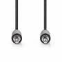 Nedis Stereo-Audiokabel| 3.5 mm Stecker| 3.5| Vernickelt| 1.00 m| rund|