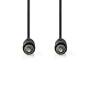 Nedis Digital-Audio-Kabel| RCA|| Vernickelt| 2.00 m| rund| PVC| Schwarz| - Cable - Audio/Multimedia