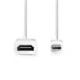 Nedis Mini Displayport-Kabel / DisplayPort 1.2 / Mini DisplayPort Stecker / HDMI™ Ausgang / 21.6 Gbps / Vernickelt / 0.20 m / Rund / PVC / Weiss / Box