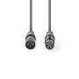 Nedis Balanced Audio-Kabel| XLR 3-Pin Stecker| Buchse| Vernickelt| 5.00 m| - Cable - Audio/Multimedia