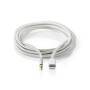 Nedis Lightning-Adapter / Apple Lightning 8-Pin / 3.5 mm Stecker / Vergoldet / 1.00 m / Rund / Nylon