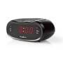 Nedis Digital-Wecker-Radio| LED-Anzeige| AM FM| Snooze-Funktion| Sleep Timer|