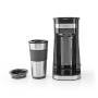 Nedis KACM300FBK - Drip coffee maker - 0.42 L - Ground coffee - 700 W - Black - Silver